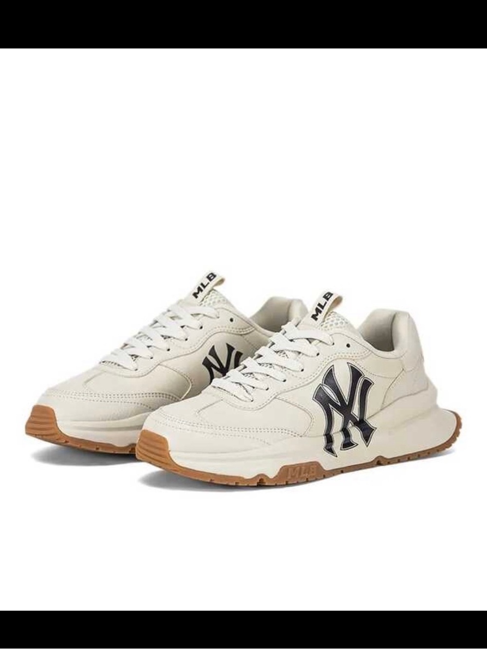 MLB Cream and Navy New York Yankees Sneakers